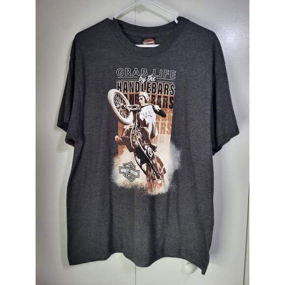Harley-Davidson Other - Harley Davidson Motorcycles Men's LG Grabbing Life T-Shirt New Port Richey FL